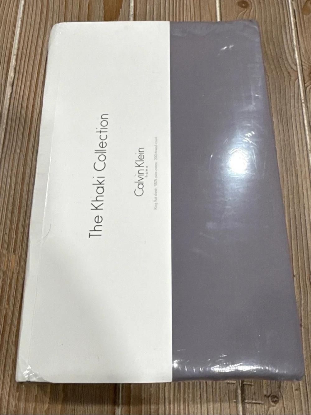 Vintage Calvin Klein Home The Khaki Collection King Flat Sheet Plum Purple Y2K